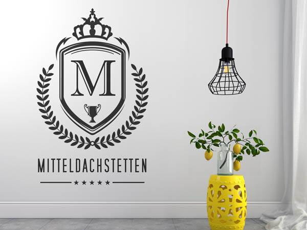 Wandtattoo Mitteldachstetten Wappen