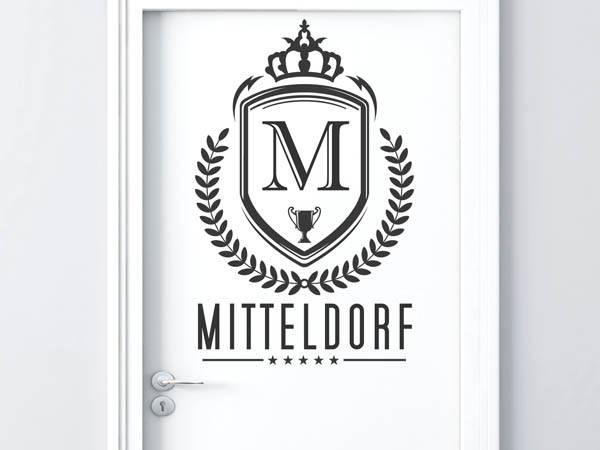 Wandtattoo Mitteldorf Wappen