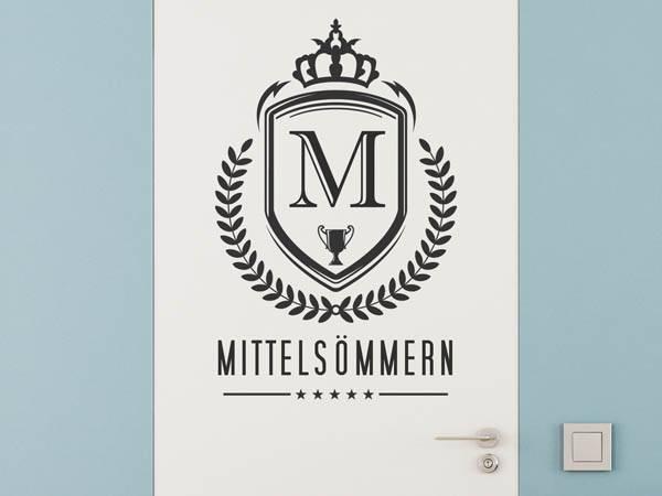 Wandtattoo Mittelsömmern Wappen