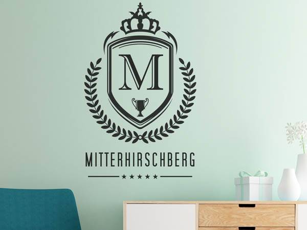Wandtattoo Mitterhirschberg Wappen