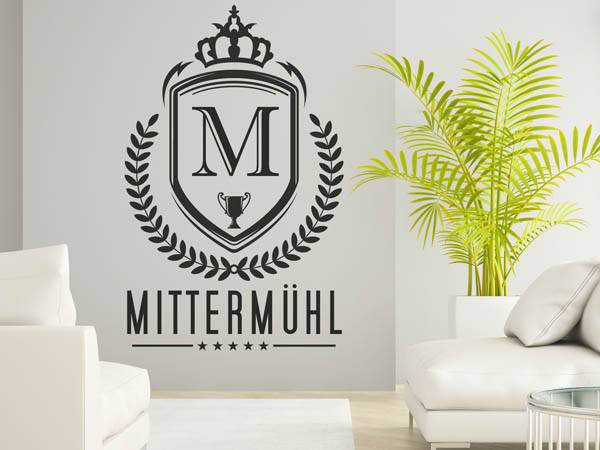 Wandtattoo Mittermühl Wappen