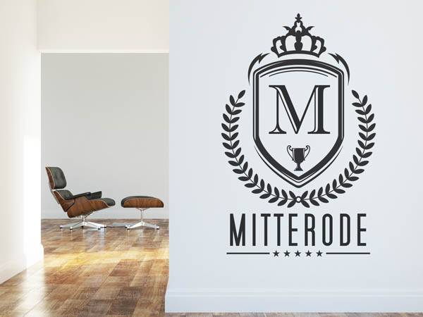 Wandtattoo Mitterode Wappen