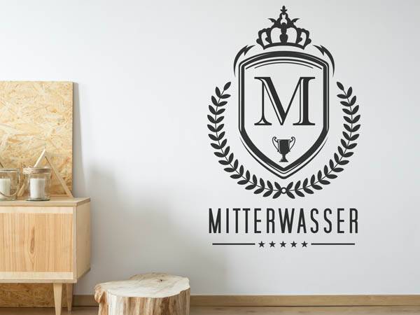Wandtattoo Mitterwasser Wappen