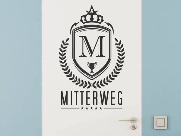 Wandtattoo Mitterweg Wappen