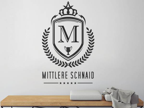 Wandtattoo Mittlere Schnaid Wappen