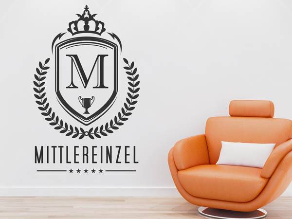 Wandtattoo Mittlereinzel Wappen