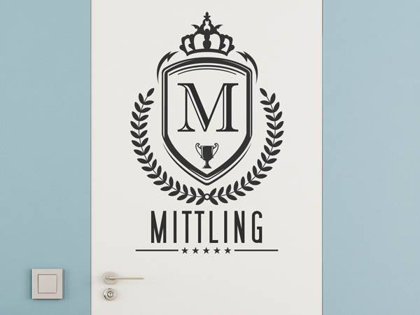 Wandtattoo Mittling Wappen