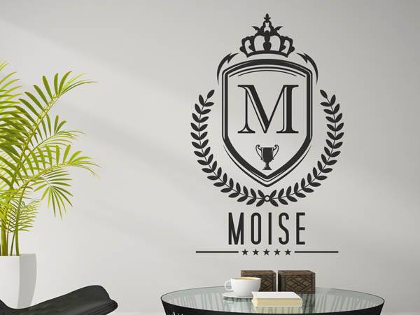 Wandtattoo Moise Wappen