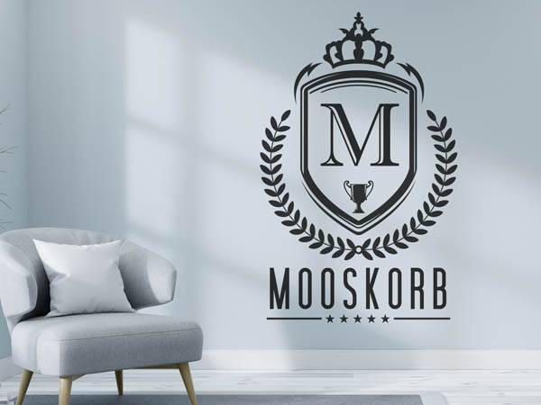 Wandtattoo Mooskorb Wappen