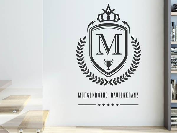 Wandtattoo Morgenröthe-Rautenkranz Wappen