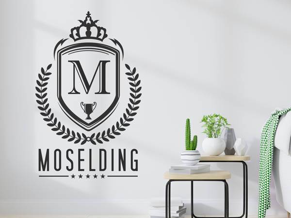Wandtattoo Moselding Wappen