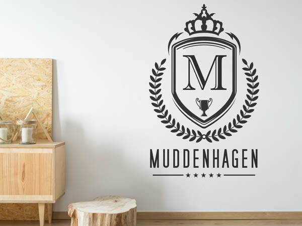 Wandtattoo Muddenhagen Wappen