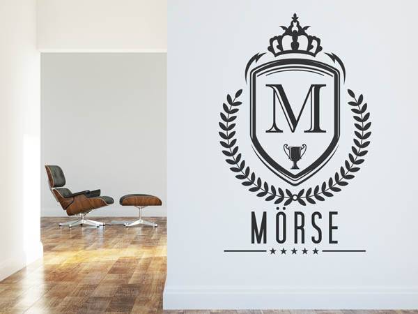 Wandtattoo Mörse Wappen
