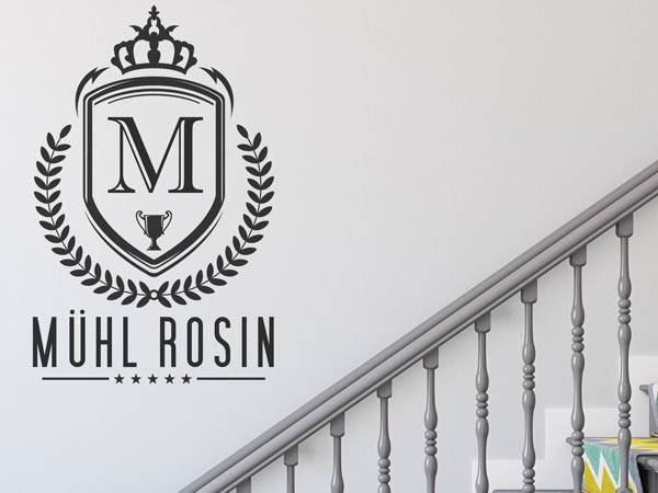 Wandtattoo Mühl Rosin Wappen