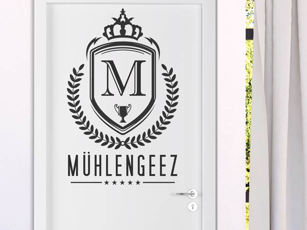 Wandtattoo Mühlengeez Wappen