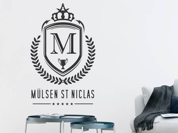 Wandtattoo Mülsen St Niclas Wappen