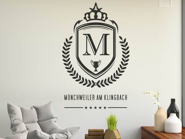 Wandtattoo Münchweiler am Klingbach Wappen