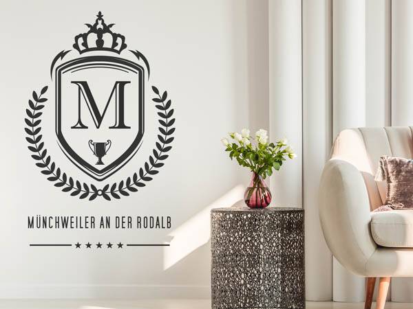 Wandtattoo Münchweiler an der Rodalb Wappen