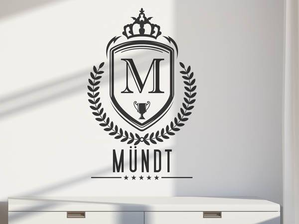 Wandtattoo Mündt Wappen