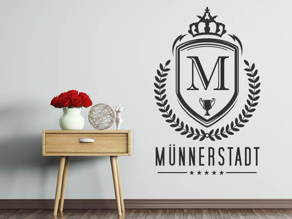 Wandtattoo Münnerstadt Wappen