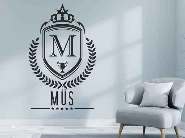 Wandtattoo Müs Wappen