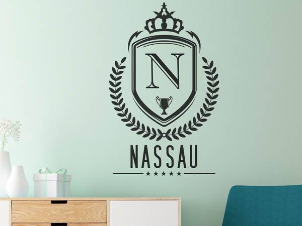 Wandtattoo Nassau Wappen