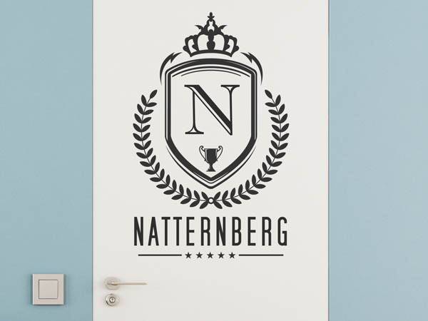 Wandtattoo Natternberg Wappen