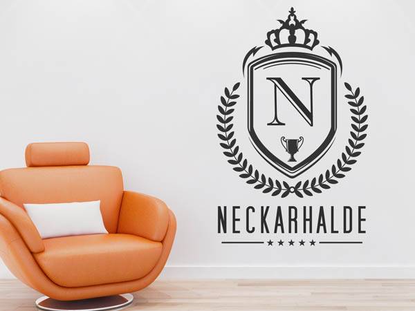 Wandtattoo Neckarhalde Wappen