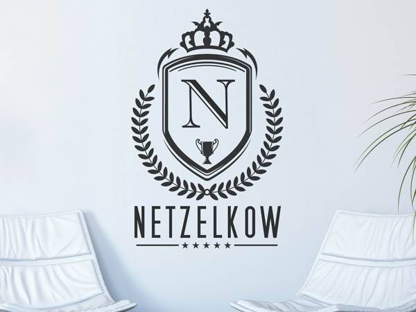 Wandtattoo Netzelkow Wappen