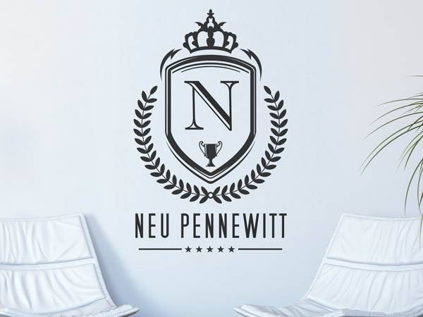 Wandtattoo Neu Pennewitt Wappen