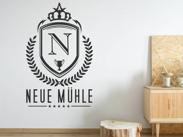 Wandtattoo Neue Mühle Wappen