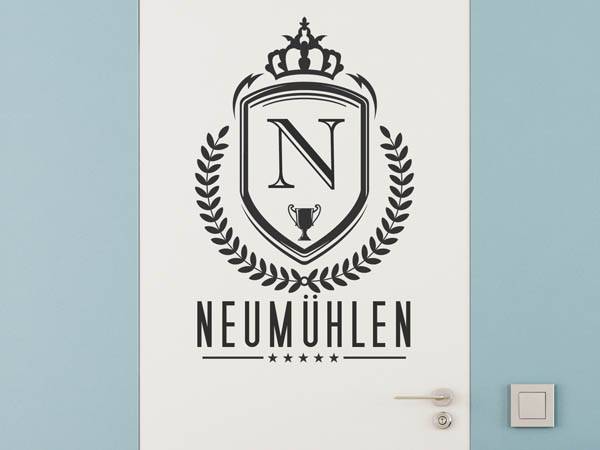 Wandtattoo Neumühlen Wappen