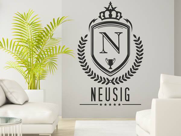 Wandtattoo Neusig Wappen