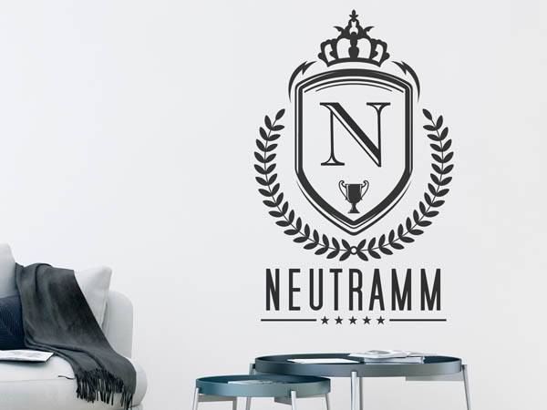 Wandtattoo Neutramm Wappen