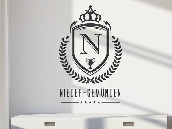 Wandtattoo Nieder-Gemünden Wappen