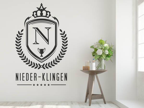 Wandtattoo Nieder-Klingen Wappen