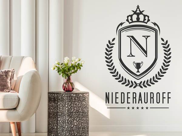 Wandtattoo Niederauroff Wappen