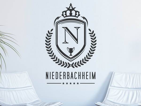 Wandtattoo Niederbachheim Wappen