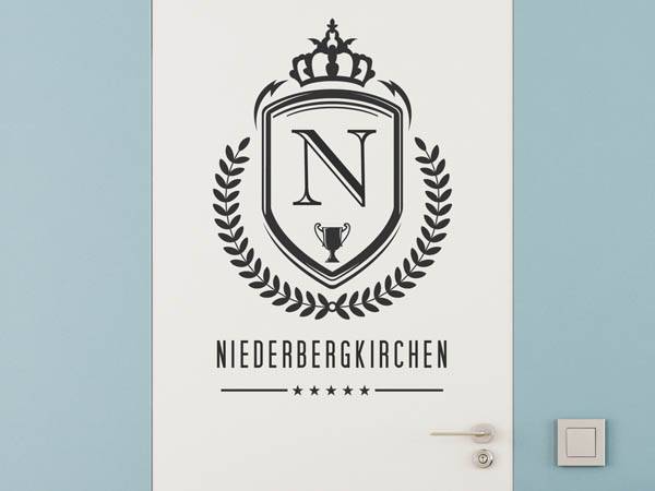 Wandtattoo Niederbergkirchen Wappen