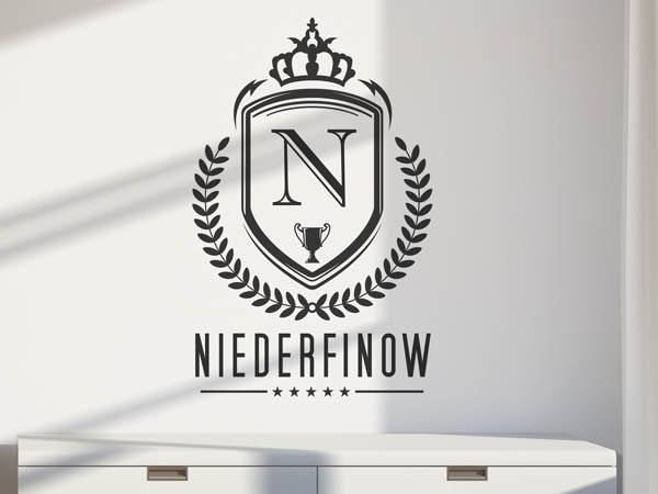 Wandtattoo Niederfinow Wappen