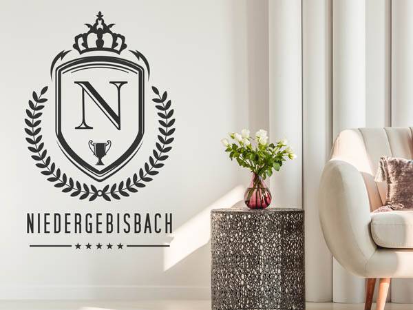 Wandtattoo Niedergebisbach Wappen
