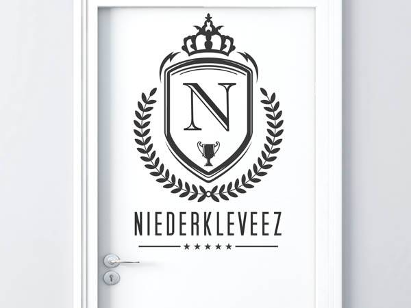 Wandtattoo Niederkleveez Wappen