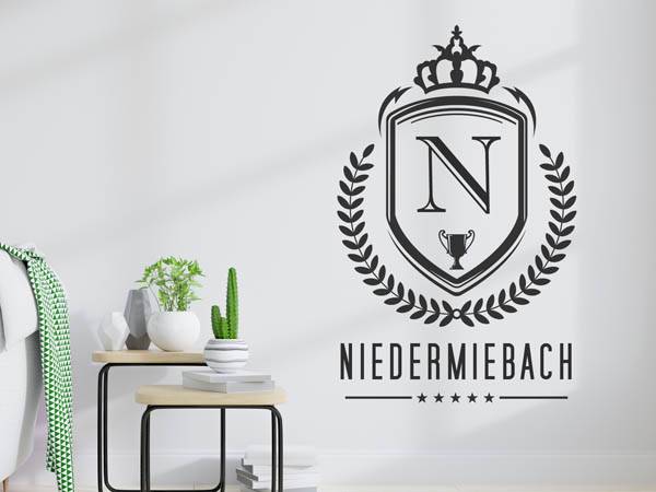 Wandtattoo Niedermiebach Wappen