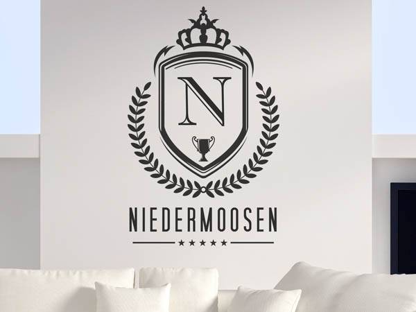 Wandtattoo Niedermoosen Wappen