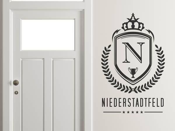 Wandtattoo Niederstadtfeld Wappen