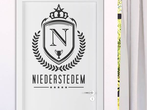 Wandtattoo Niederstedem Wappen
