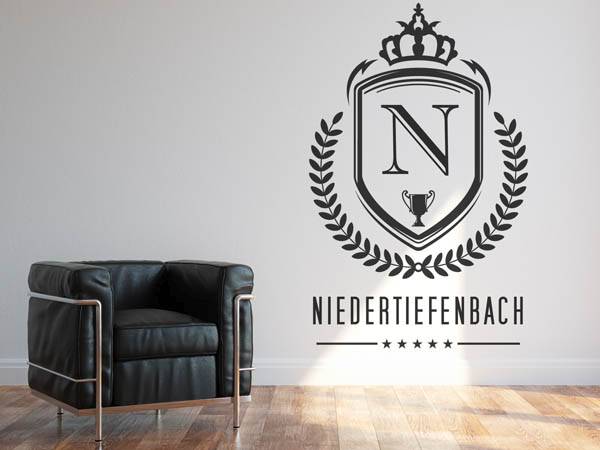 Wandtattoo Niedertiefenbach Wappen