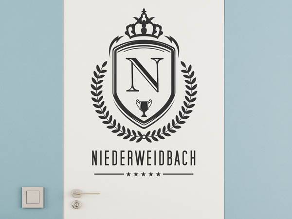 Wandtattoo Niederweidbach Wappen