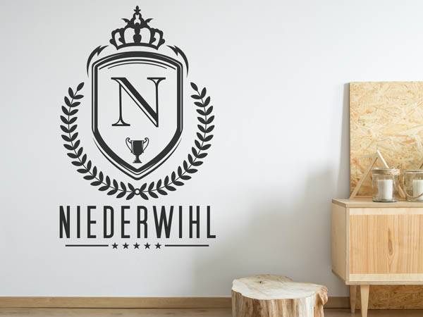 Wandtattoo Niederwihl Wappen