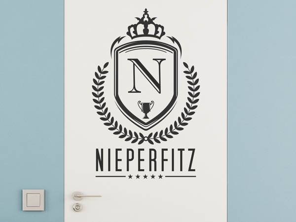 Wandtattoo Nieperfitz Wappen